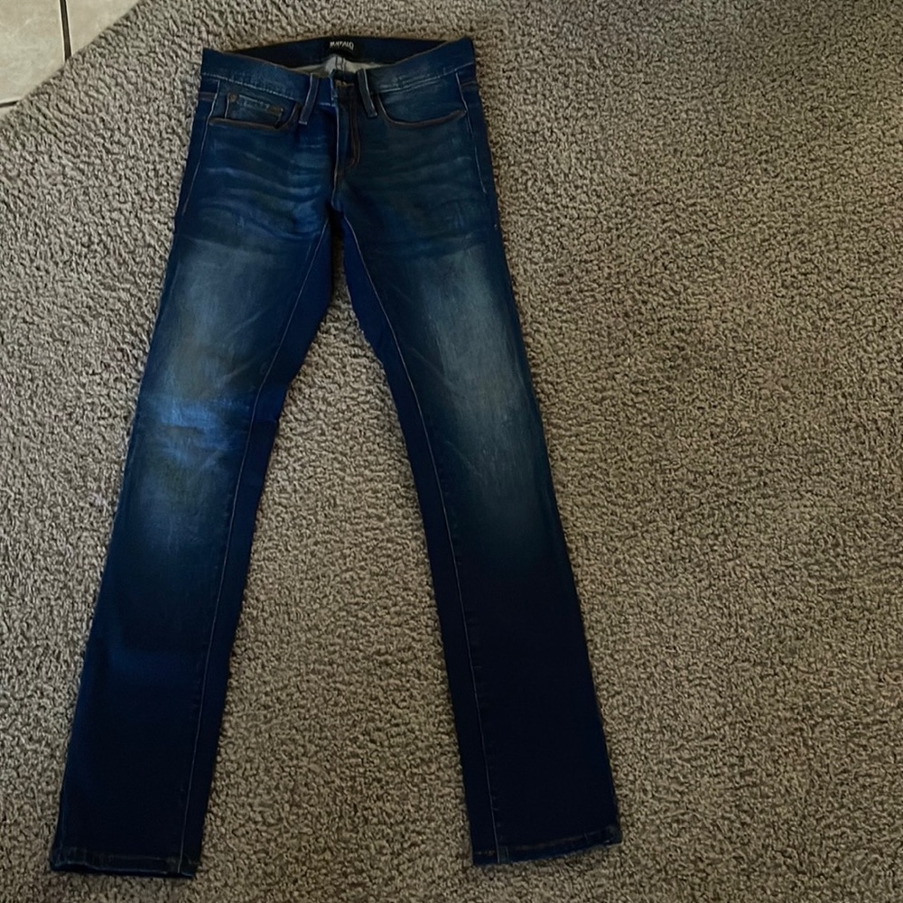 Buffalo David button straight leg Jean